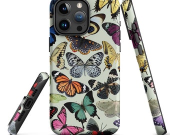 Butterfly Collage Background iPhone Case, Butterfly iPhone Case, iPhone 6 7 8 Plus, iPhone X XR XS Max, iPhone 13 14 15 Pro Max, Case Gift