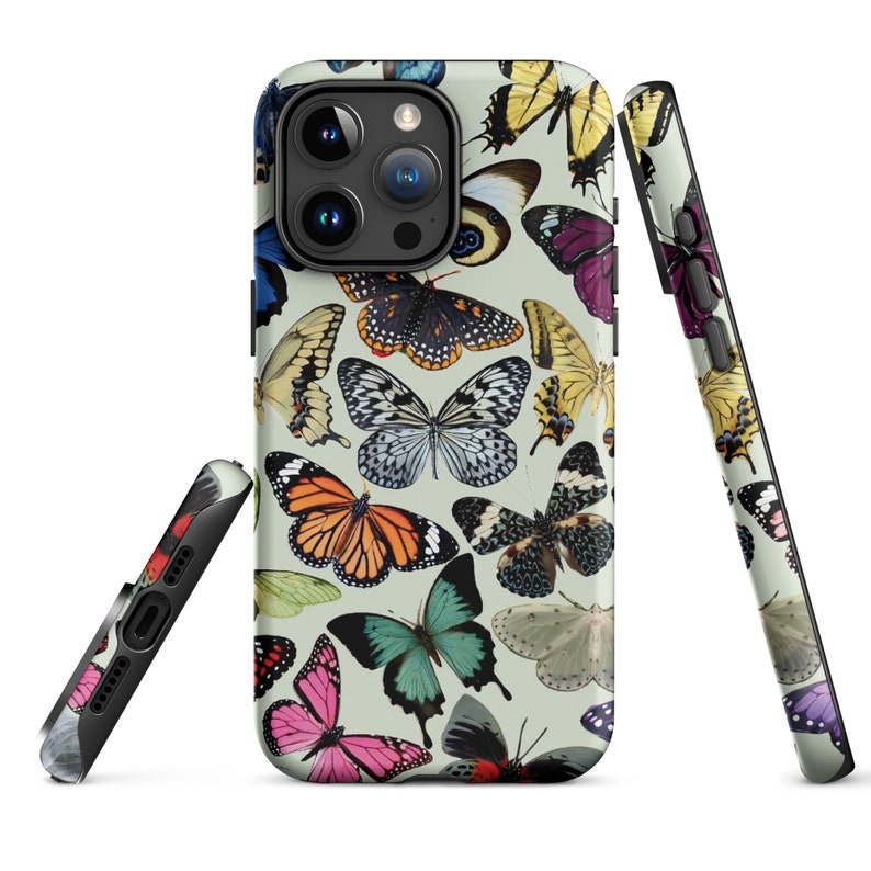 Butterfly Collage Background iPhone Case