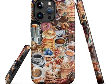 Coffee iPhone Case, iPhone 15 14 13 12 11 Pro Max, Collage Phone Case, Aesthetic Phone Case, Drink Phone Case, Gift For Her Him, Trendy Cute