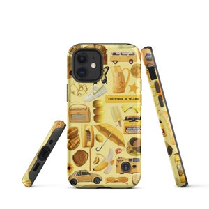 Yellow Collage Aesthetic iPhone Case