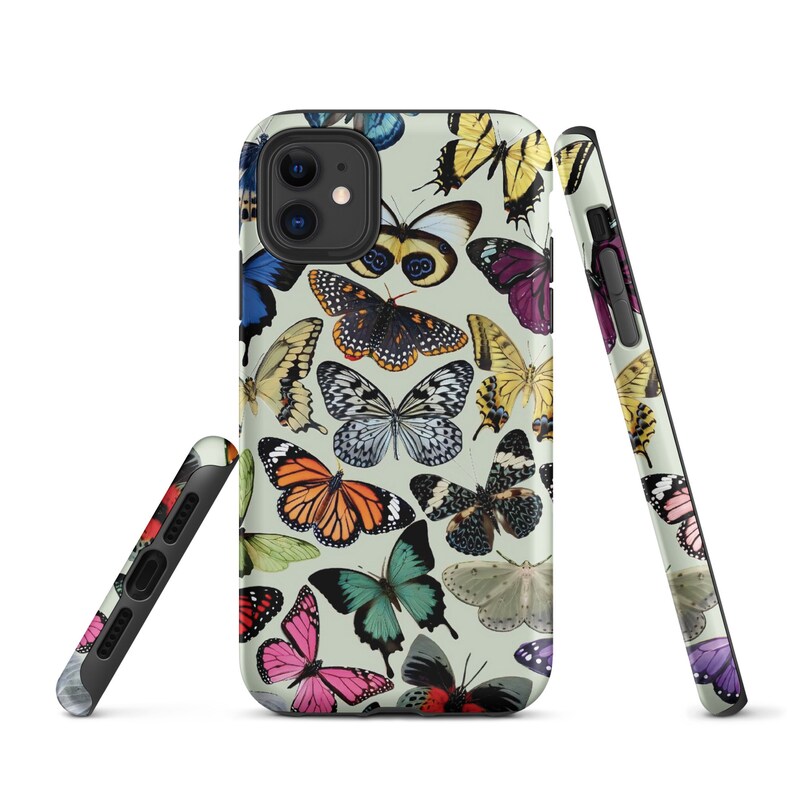 Butterfly Collage Background iPhone Case