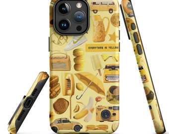 Yellow Collage Aesthetic iPhone Case