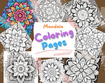 Mandala Coloring Book, Mandalas, Relaxing, Coloring Pages
