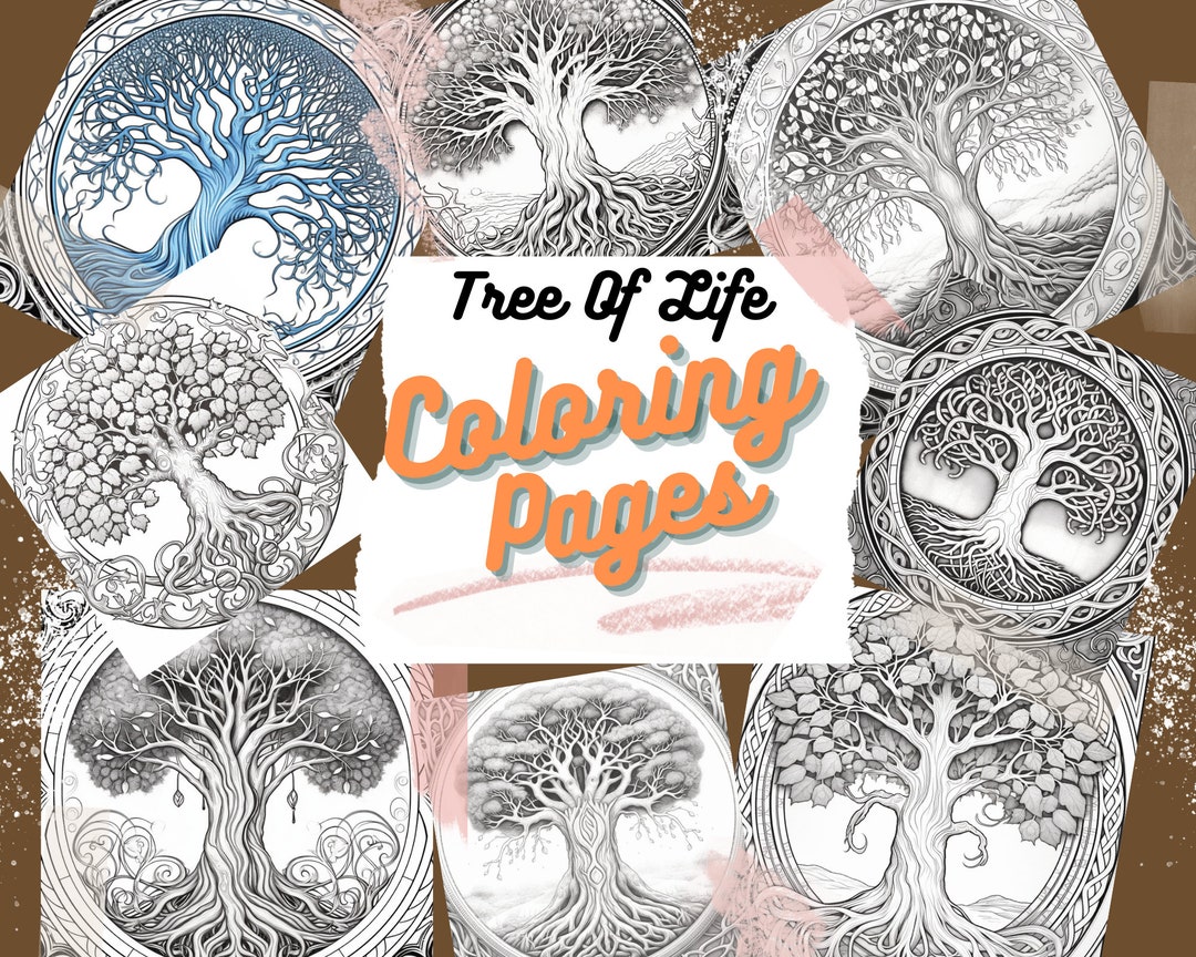 Tree of Life Coloring Page, Coloring Pages, Tree of Life, Adult