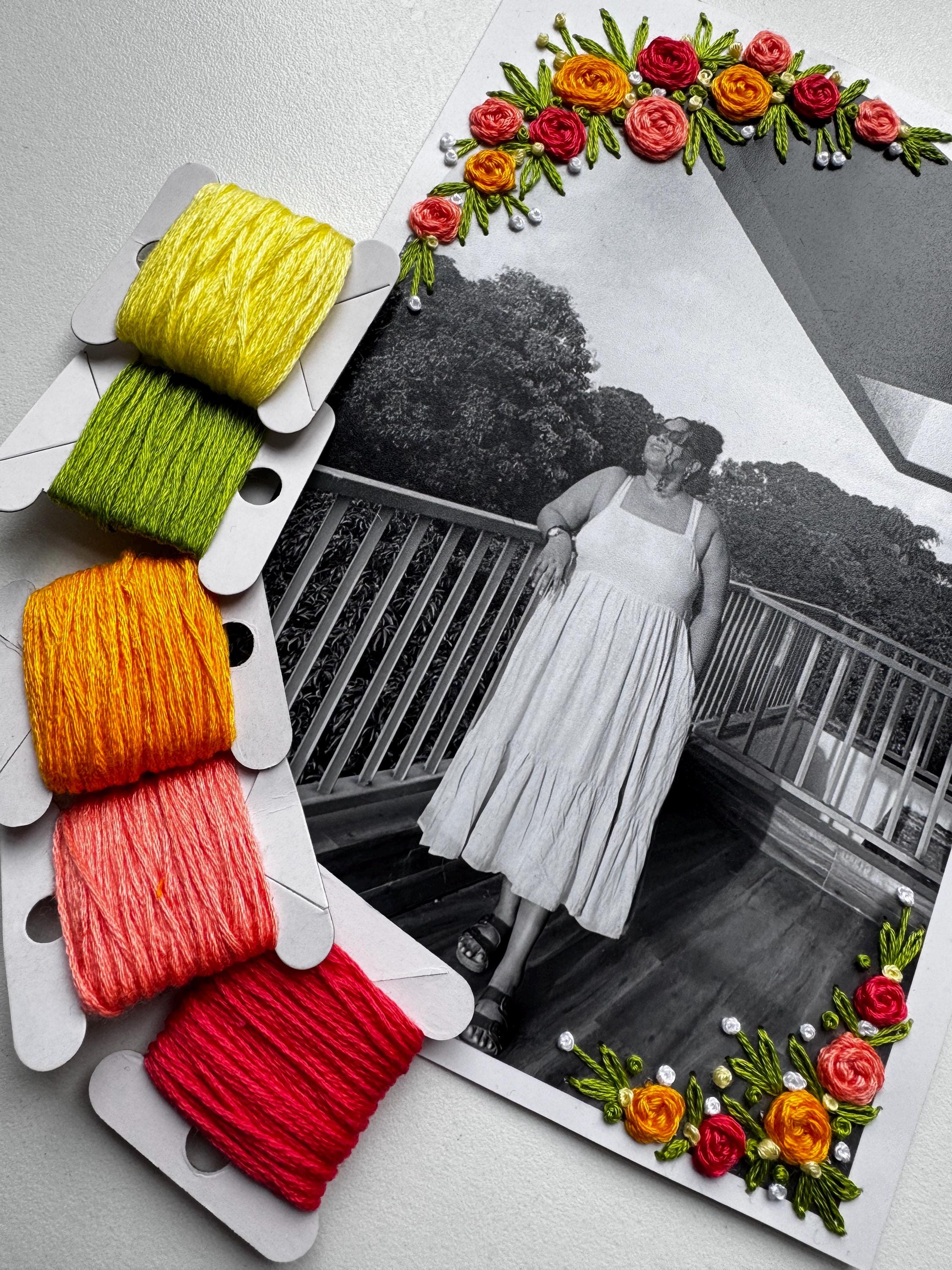 Handmade Embroidered Photo - Etsy