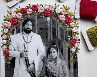 Custom Embroidered Photo – Hand Stitched Personalised Artwork