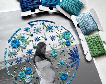 Handmade Embroidered Maternity Photo – Celebrate the Beauty of Motherhood