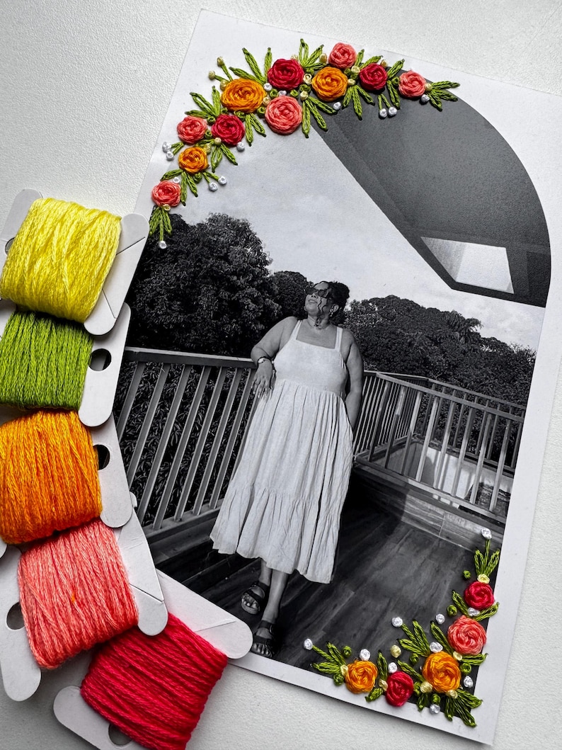Handmade Embroidered Photo - Etsy