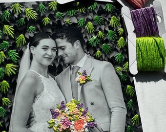 Custom Embroidered Wedding Photo – Celebrate Your Love Story