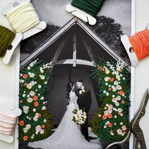 Custom Embroidered Wedding Photo – Celebrate Your Love Story