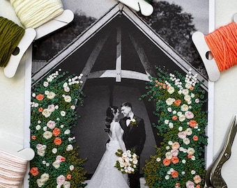 Custom Embroidered Wedding Photo – Celebrate Your Love Story