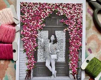 Custom Hand-Embroidered Portrait – Photo Keepsake, Anniversary, Memorial, Pet Embroidery