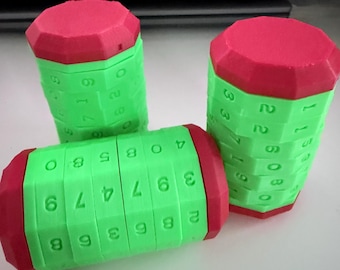 Puzzle Box (Cryptex) for gifts and geo cache