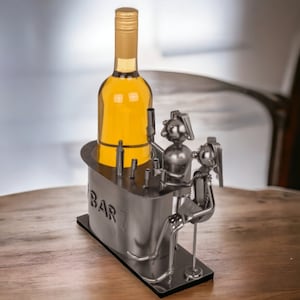 Metal bottle holder, rod