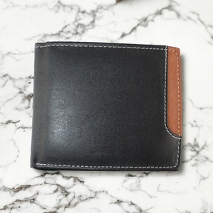 Cartera de piel napa, compartimento interior, grabado, personalizada - ST