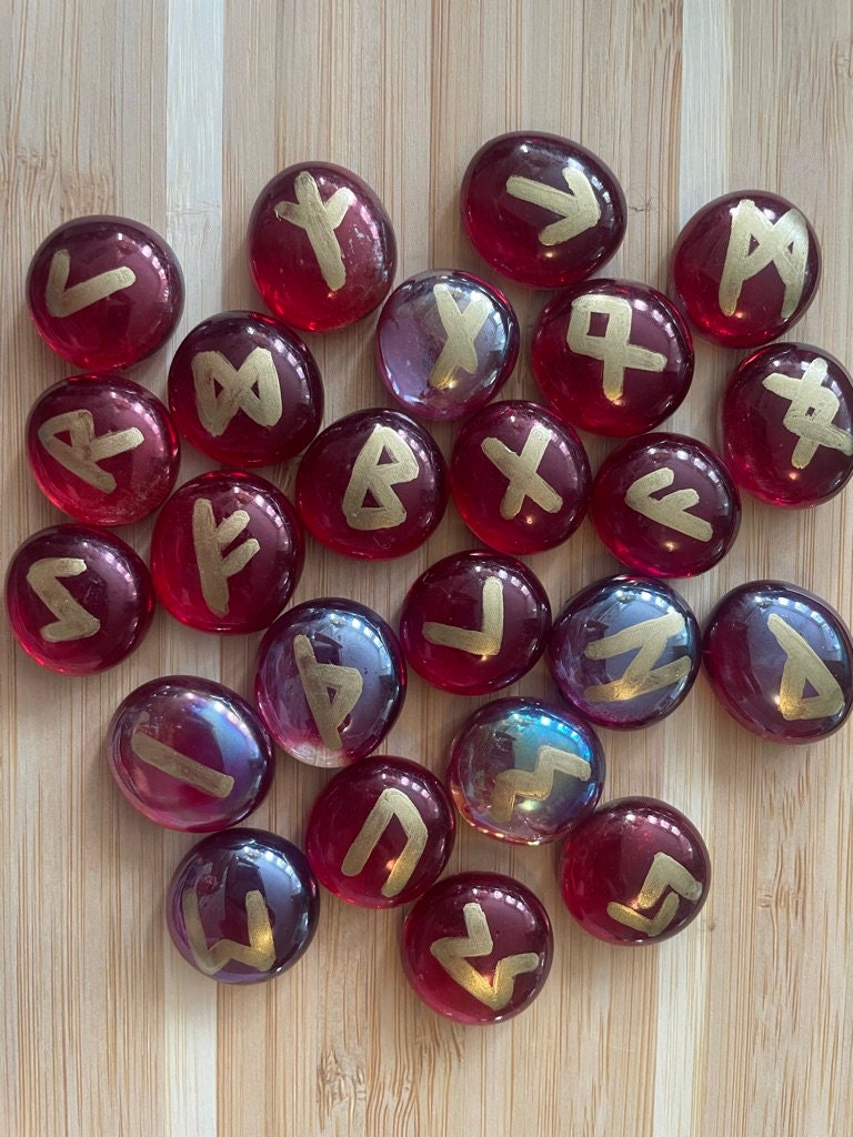 Hand Painted Rune Stones - Etsy