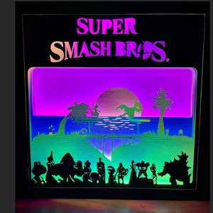 Super Smash Bros. Lightbox-scène - SVG / geknipte bestanden