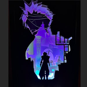 ファイナルファンタジー7 クラウド ライトボックスシーン - SVG / カットファイル
