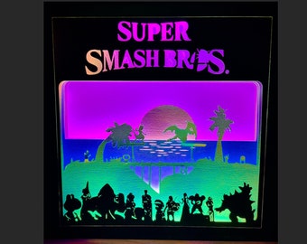 Super Smash Bros. Lightbox Scene - SVG / Cut Files