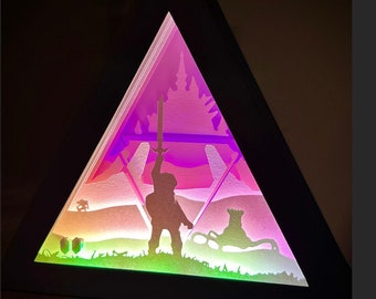 Breath of the Wild - Zelda Lightbox - Cut Files / SVG