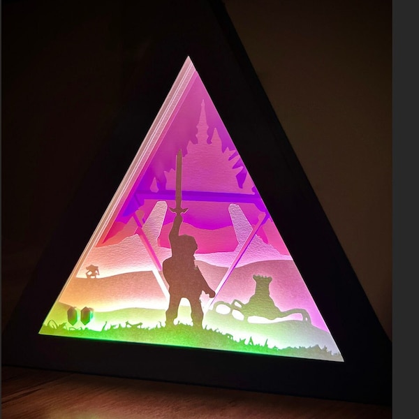 Breath of the Wild - Zelda Lightbox - Cut Files / SVG