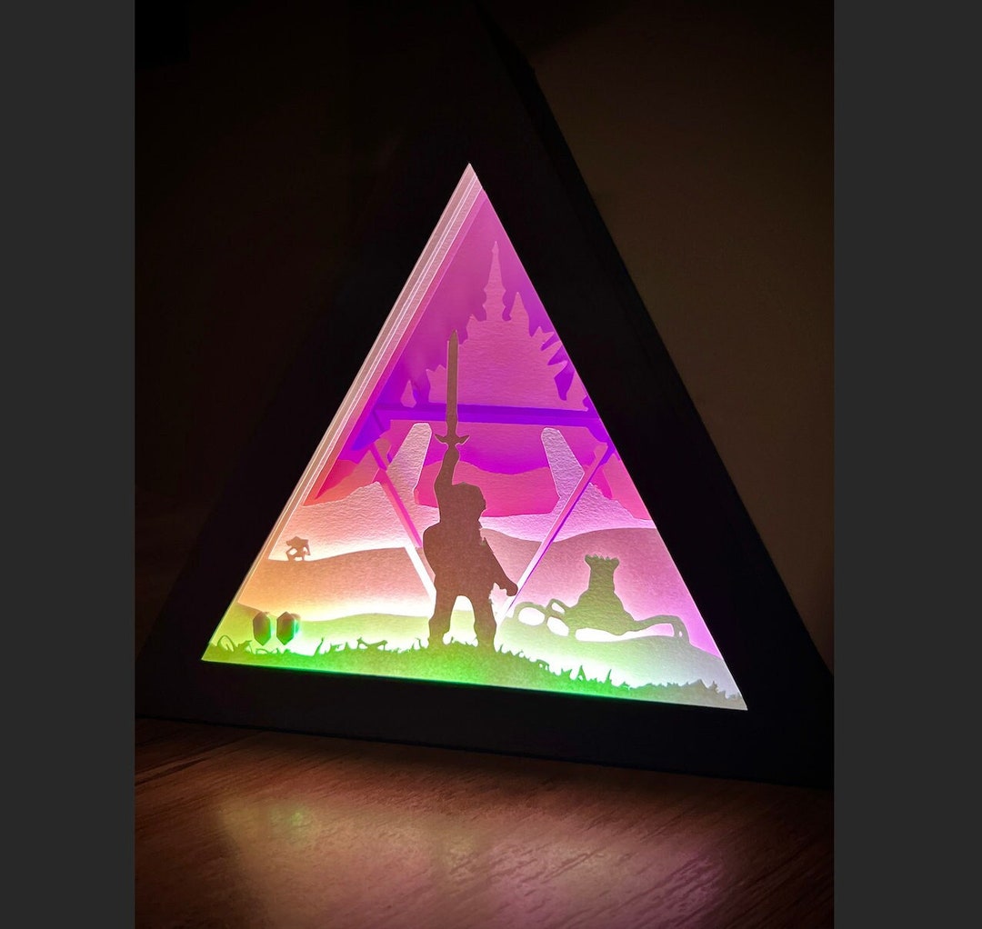 Triangular Light Box Breath of the Wild - Zelda Lightbox - Cut Files / SVG - Etsy