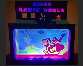 Super Mario World Lightbox - Cut Files / SVG