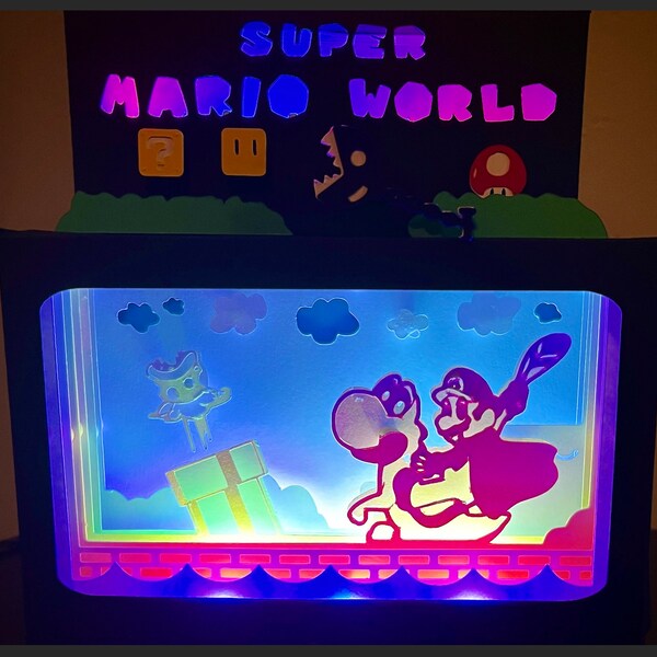 Super Mario World Lightbox - Cut Files / SVG