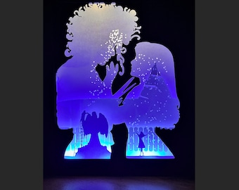 Edward Scissorhands Lightbox Scene - SVG / Cut Files