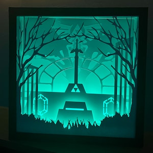 Master Sword - Zelda Lightbox - Archivos de corte / SVG