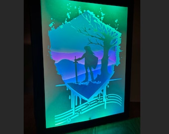 Serenade of Water - Zelda Lightbox - Cut Files / SVG