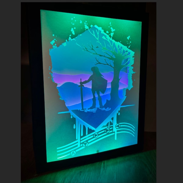 Serenade of Water - Zelda Lightbox - Cut Files / SVG Serenade of Water - Zelda Lightbox - Cut Files / SVG