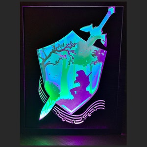Chanson du temps - Scène Zelda Lightbox - SVG / Fichiers coupés