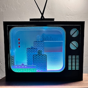 Super Mario 2 Retro TV Lightbox - Schnittdateien / SVG