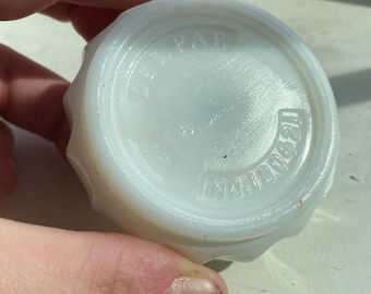 Small 1940s Milk Glass Jar