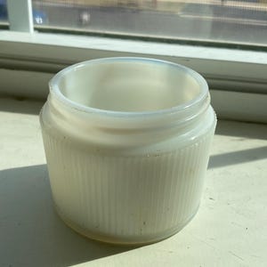 1940s Milk Glass Jar