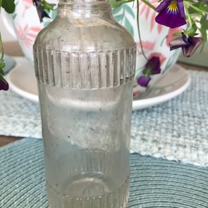 1930s Clear Glass Pepsodent Antiseptic mouthwash  Bottle