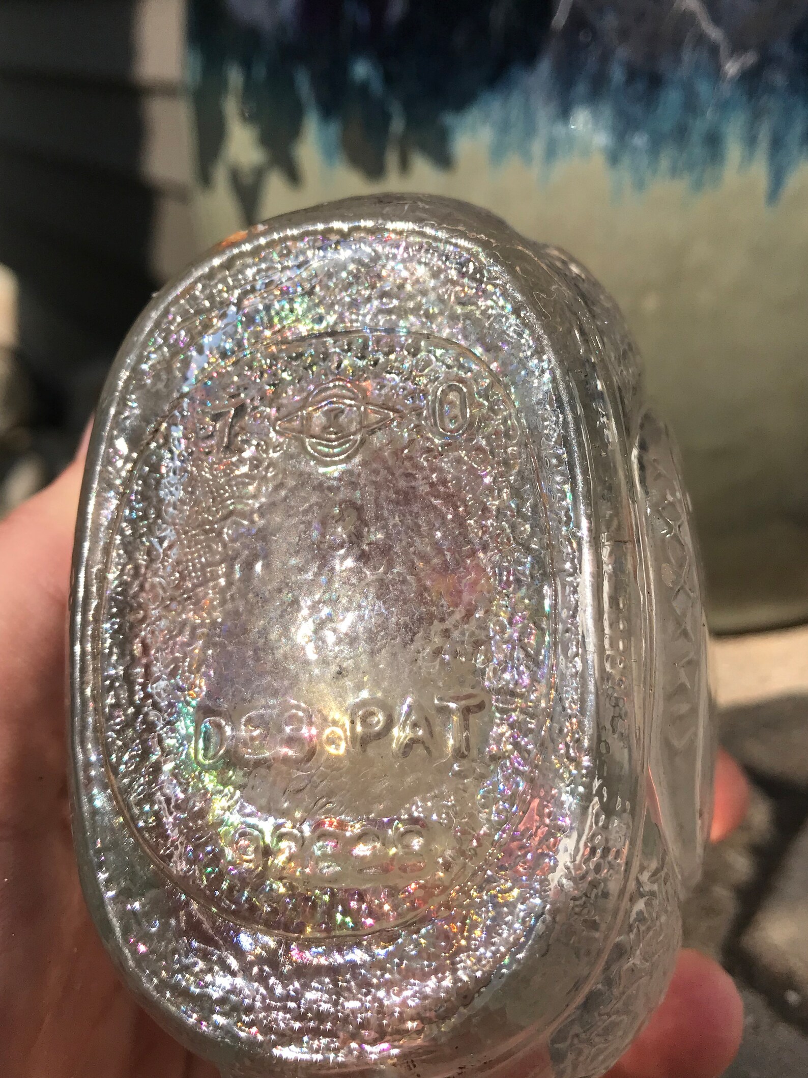 Small 1940s Vintage Glass Refrigerator Water Bottle Etsy