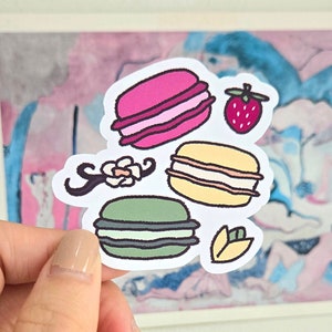 Süßer Macarons Trio Sticker