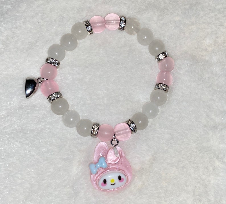 Kuromi and My Melody Bestfriend Matching Bracelets Etsy