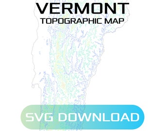 Topographic Map of Idaho Laser Cut File Multi-layer SVG - Etsy