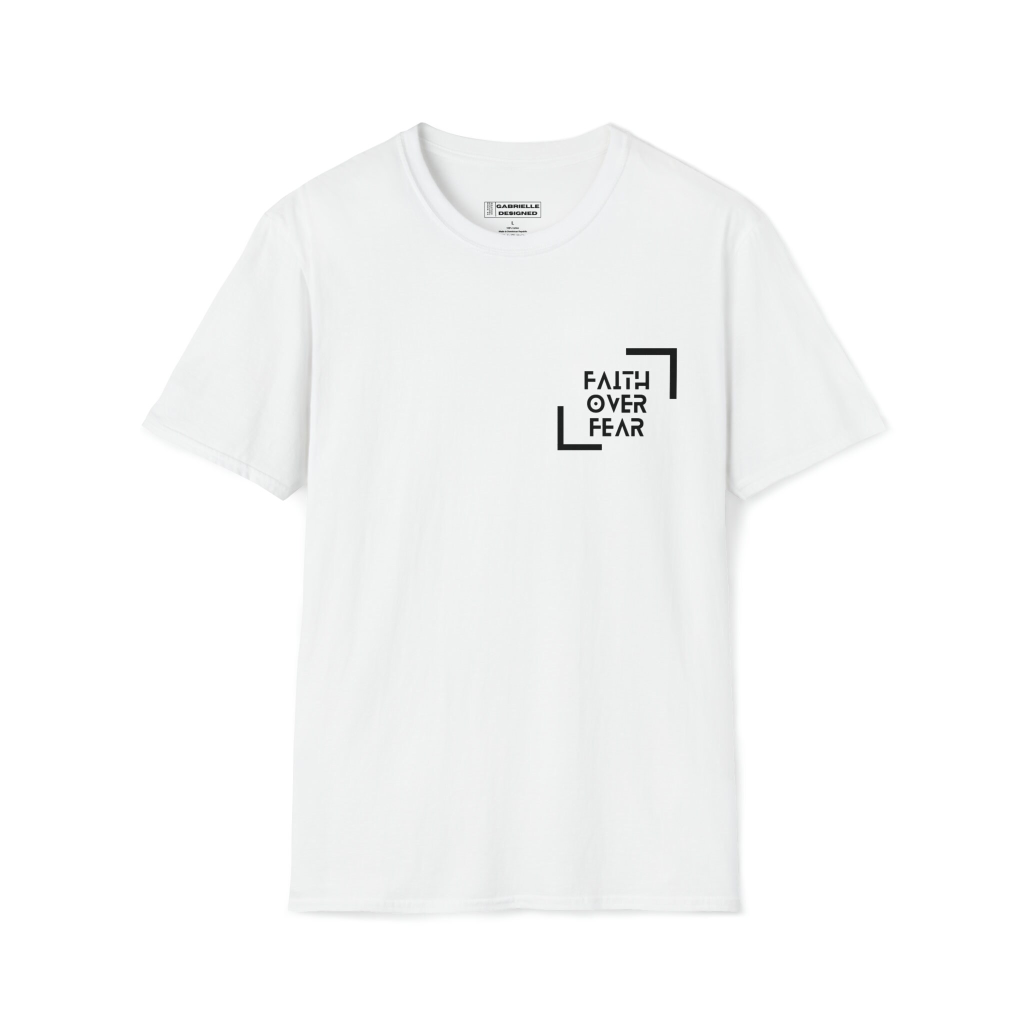faith/fear graphic tee white by GabrielleDesigned