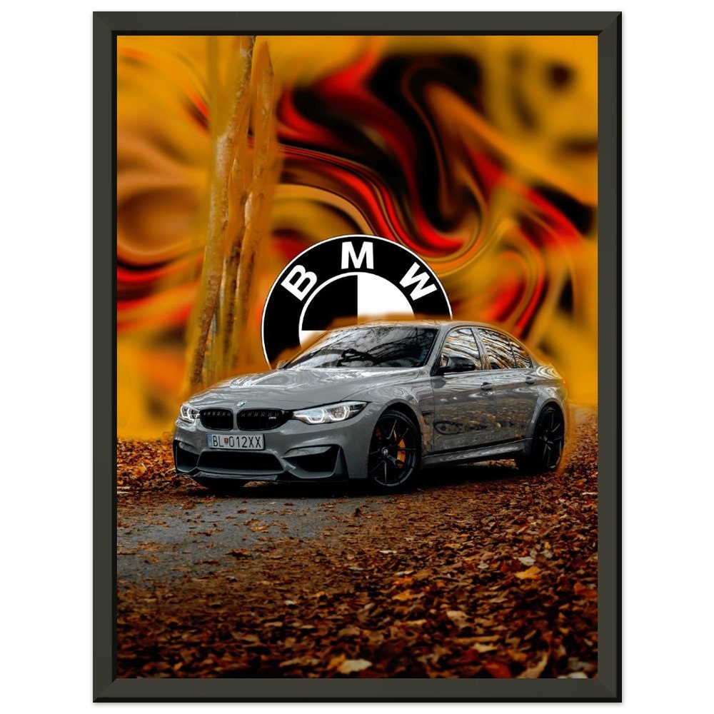 BMW M4 Poster Druck, BMW Poster, M4 Druck, Auto Poster, Supersportwagen  Poster -  Schweiz