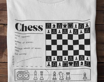 Retro Chess Schematic Shirt, Vintage Chess Diagram, Unisex Comfort Colors® Super Soft Washed Out Shirt, Cool Chess Gifts, Mens Graphic Tees