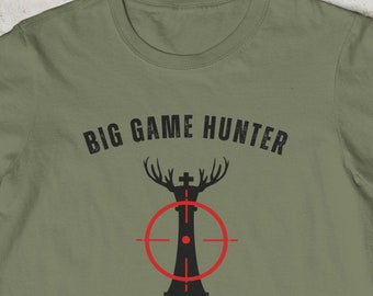 Chess Hunting T Shirt Men, Funny Joke Hunting Chess Shirt, Dad Hunter, Funny Chess Gifts, Big Game Hunter Tee, Unisex Comfort Colors® Shirt
