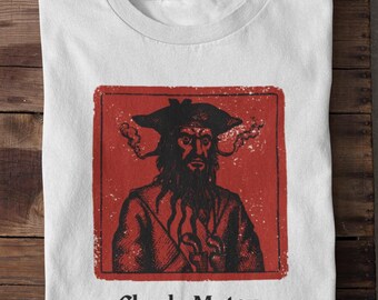 Comfort Colors® Vintage Pirate Checkmate Shirt, Dead Men Tell No Tales Pirate Day Chess Shirt, Unisex Super Soft Oversized Retro Pirate Tee