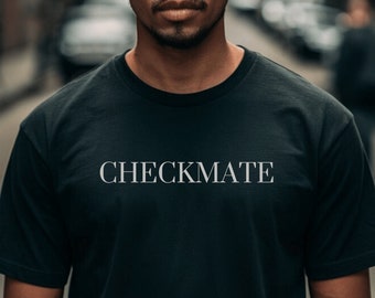 Chess Shirt, Checkmate, Chess tee, Unisex shirt, Matching Chess Player Gift, Chess t shirt, Minimalist Shirt, Chess Gifts, Gambit Shirt