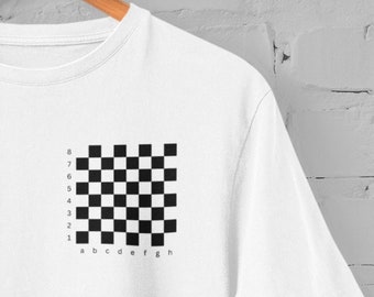 Chessboard Shirt, Chessboard Print, Chess T-Shirts, Comfort Colors Shirt, Chess Tournament Shirt, Oversized Gameboard Shirt, Tournament tee