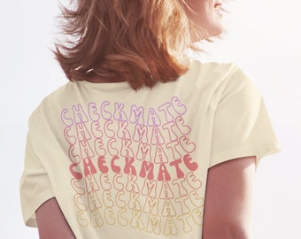 Comfort Colors Checkmate Shirt, Comfort Colors® Shirt, Chess Tees, Retro Checkmate Shirt, Groovy Checkmate Shirt, Groovy Chess Shirt
