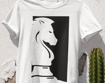Chess Knight Shirt, Knight Print, Knight T-Shirts, Comfort Colors Shirt, Chess Tournament Shirt, Oversized Chess Piece Shirt